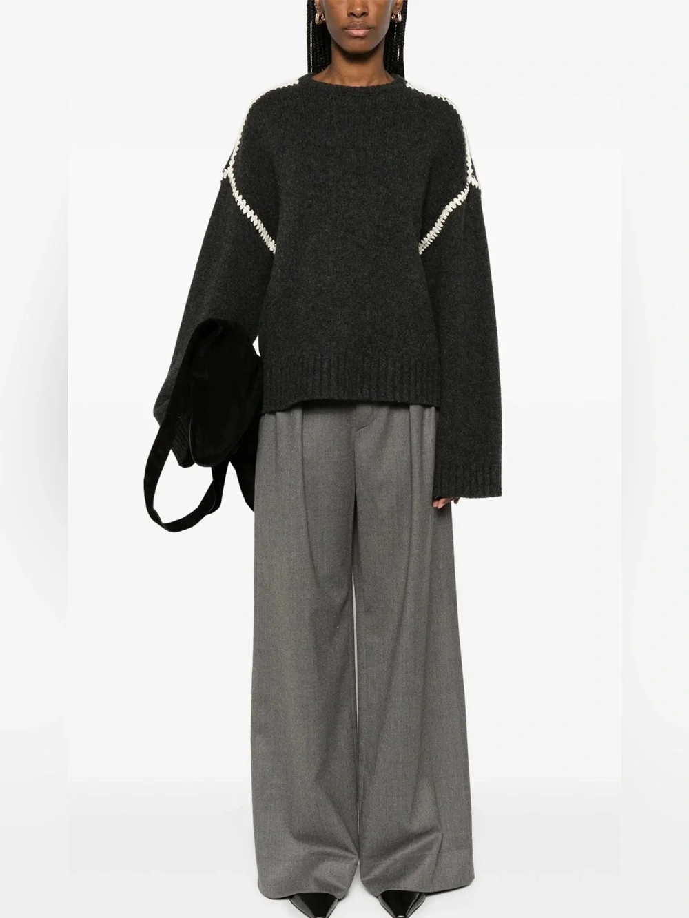 Toteme Oversized Crochet Sweater